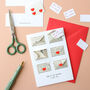 Six Love Note Mini Envelope Valentine's Card, thumbnail 4 of 7