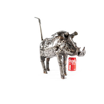 Small Warthog Metal Sculpture, 6 of 10