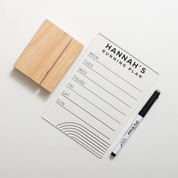 Personalised Running Plan Sign, 4 of 8