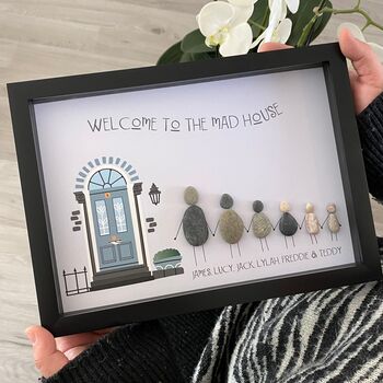 Personalised Family New Home Pebble Picture, 2 of 4