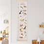 Dogs Canvas And Wood Height Chart, thumbnail 1 of 8