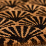 Verona Art Deco Black Scallop Doormat, thumbnail 4 of 4