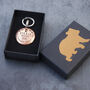 Personalised Copper Pet ID Tag With Bone And Paw Prints, thumbnail 6 of 7