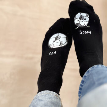 Me And You Personalised Football Socks, 2 of 3