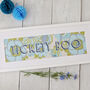 'Tickety Boo' Screen Print On Vintage Wallpaper, thumbnail 4 of 6