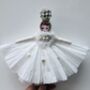 Diamante Crown Spun Cotton Christmas Decoration, thumbnail 1 of 7