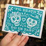 Day Of The Dead Wedding Card, thumbnail 2 of 6