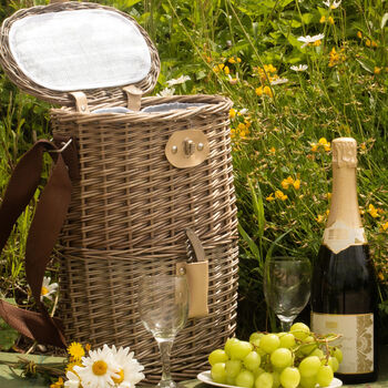 Personalised Wicker Wine Cooler Basket, 8 of 9