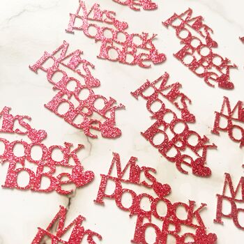 Personalised Mrs To Be Hen Party Table Confetti, 3 of 9