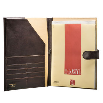 A4 Leather Document Case / Meeting Folder. 'The Gallo', 7 of 12