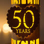 50th Golden Wedding Anniversary Personalised Lantern, thumbnail 3 of 5