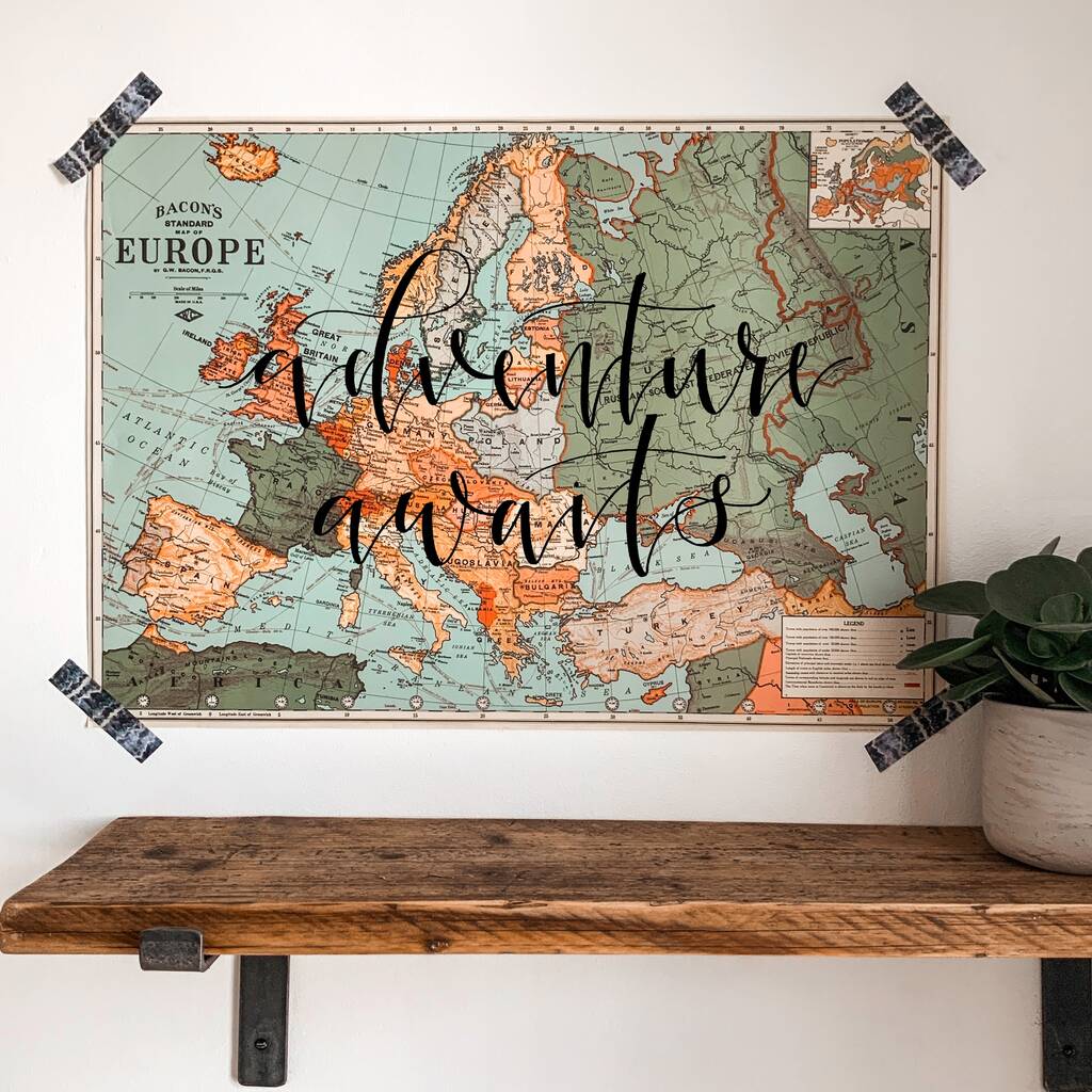 Personalised Map Of Europe, 1 of 8
