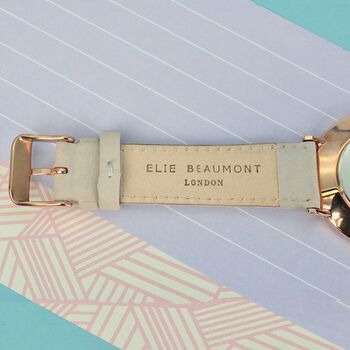 Ladies Personalised Leather Watch, 8 of 12