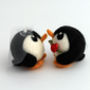Penguin Wedding Cake Topper Bride And Groom Penguin, thumbnail 4 of 6