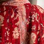 Indian Cotton Red Rubra Print Kimono, thumbnail 4 of 5