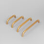 G Decor Satin Brass Solid Knurled T Bar Pull Handles, thumbnail 1 of 9