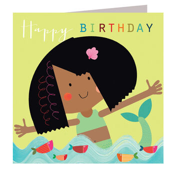 Happy Birthday Mermaid Card, 2 of 5
