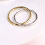 Infinity Link Friendship Ring In Silver Or Gold Vermeil, thumbnail 5 of 6