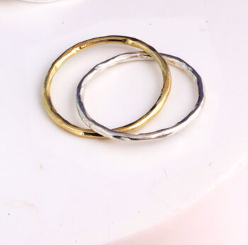 Infinity Link Friendship Ring In Silver Or Gold Vermeil, 5 of 6