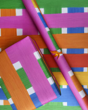 Rainbow Stripe Gift Wrap, 2 of 7