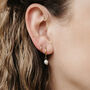 Freshwater Pearl Drop Earrings, thumbnail 3 of 7