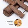 Solid Oak Coat Rack Foldable Swing Arm Five Hooks, thumbnail 7 of 11