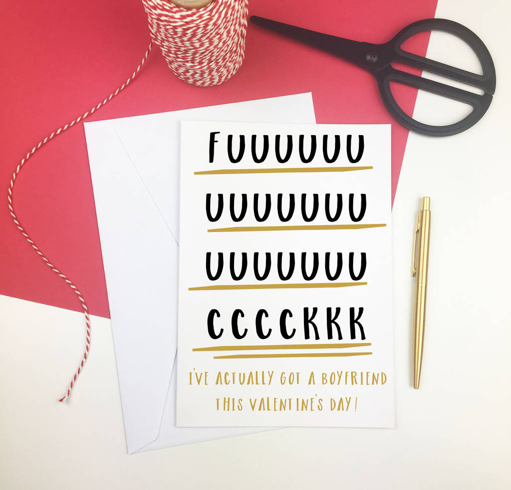 Rude Adult Humour Boyfriend Valentines Day Card By The New Witty 3698