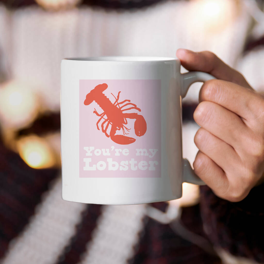 'You're My Lobster' Personalised Mug, 1 of 2