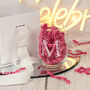 Personalised Floral Initial Stemless Glass, thumbnail 8 of 8
