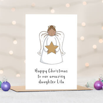 Daughter Angel Christmas Card, 2 of 4