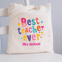 Personalised Best Teacher Ever Bag, thumbnail 2 of 2