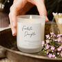 Gift For Daughter Muted Script Custom Message Candle, thumbnail 1 of 10