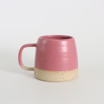 Limited Edition Fuchsia Handmade Stone Ceramic Mug, 5 of 8
