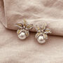 Floris Pearl Earrings, thumbnail 1 of 4