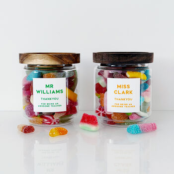 Teacher Gift Personalised Sweet Jar, 2 of 10