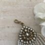 Kundan Antique Gold Pearl Passa/Jhumar, thumbnail 5 of 5