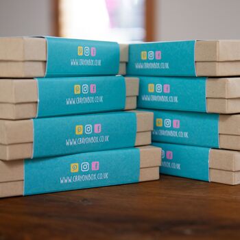 Set Of Nine Gift Boxed Minibeast Shaped Wax Crayons, 7 of 7