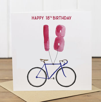 Personalised Bike 18th Birthday Card, 2 of 2