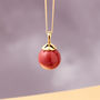 Gold Vermeil Ball Necklace, thumbnail 3 of 7
