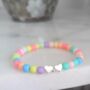 Back To School Beaded Heart Bracelet, thumbnail 3 of 6