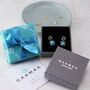 Two Way Turquoise Moon And Star Earrings, thumbnail 8 of 11