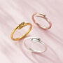 Personalised Stacker Open Ring, thumbnail 4 of 9