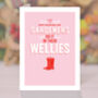 Gardeners Do It In Their Wellies, Valentine's Day Card, thumbnail 3 of 3