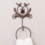 Antique Brown Love Birds Vintage Towel Ring, thumbnail 3 of 6
