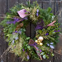 Gold And Purple Christmas Wreath Making Kit, thumbnail 1 of 4