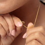 Zebra Charm Necklace, Sterling Silver Or Gold Plated, thumbnail 6 of 9