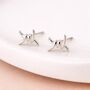 Sterling Silver Barbed Wire Stud Earrings – 5mm, thumbnail 1 of 6