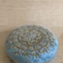 Blue Handcrafted Velvet Clutch Bag, thumbnail 8 of 10