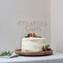 Mr And Mrs Surname Wire Wedding Cake Topper, thumbnail 1 of 7