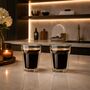 Double Walled Glass Traditional Style Coffee Cup Sets, thumbnail 1 of 6
